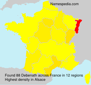Surname Debenath in France Surname Debenath in France