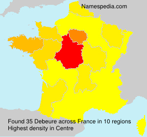 Surname Debeure in France Surname Debeure in France
