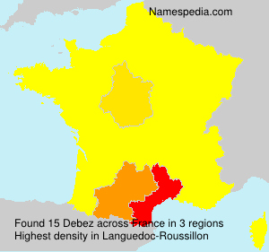 Surname Debez in France Surname Debez in France