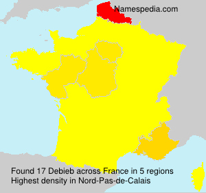 Surname Debieb in France Surname Debieb in France