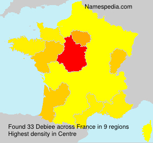 Surname Debiee in France Surname Debiee in France