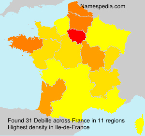Surname Debille in France Surname Debille in France