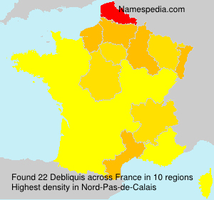 Surname Debliquis in France Surname Debliquis in France