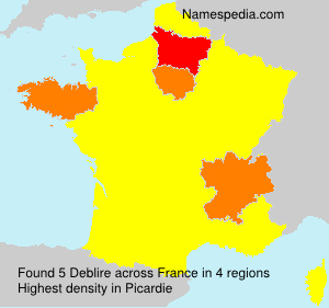 Surname Deblire in France Surname Deblire in France