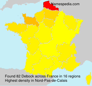 Surname Debock in France Surname Debock in France