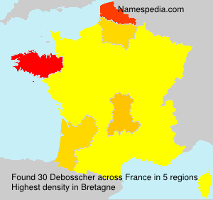 Surname Debosscher in France Surname Debosscher in France