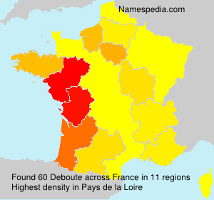 Surname Deboute in France Surname Deboute in France