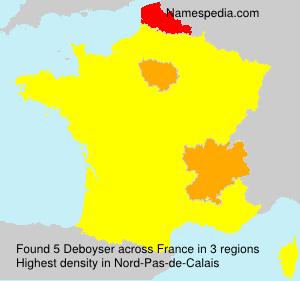 Surname Deboyser in France Surname Deboyser in France
