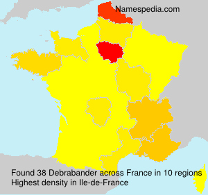 Surname Debrabander in France Surname Debrabander in France