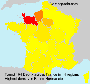 Surname Debrix in France Surname Debrix in France
