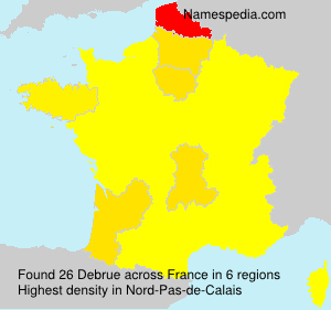 Surname Debrue in France Surname Debrue in France