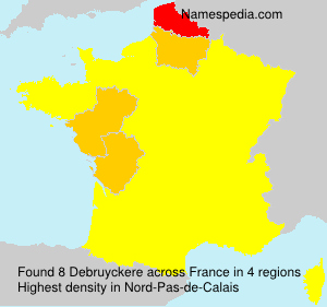 Surname Debruyckere in France Surname Debruyckere in France
