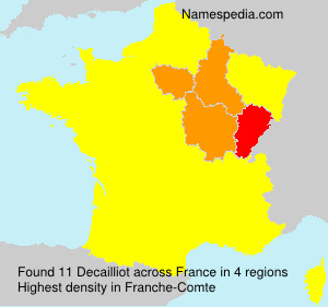 Surname Decailliot in France Surname Decailliot in France