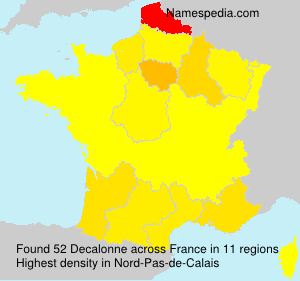 Surname Decalonne in France Surname Decalonne in France