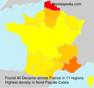 Surname Decarne in France Surname Decarne in France
