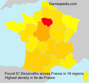Surname Decarvalho in France Surname Decarvalho in France