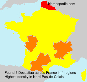 Surname Decastiau in France Surname Decastiau in France