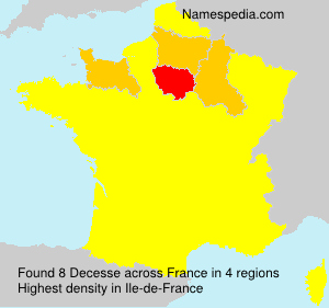 Surname Decesse in France Surname Decesse in France