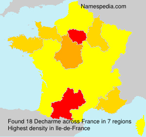 Surname Decharme in France Surname Decharme in France