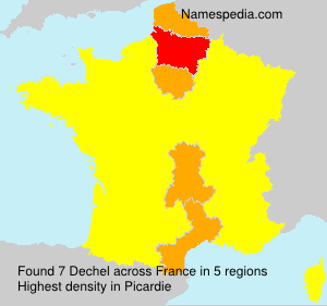 Surname Dechel in France