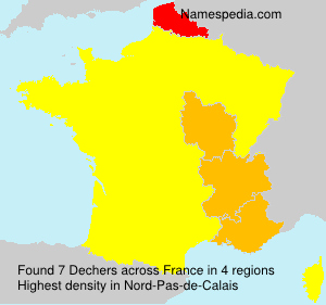 Surname Dechers in France Surname Dechers in France
