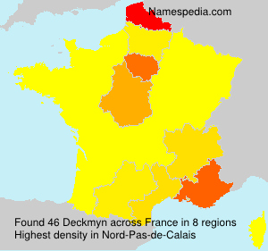 Surname Deckmyn in France Surname Deckmyn in France