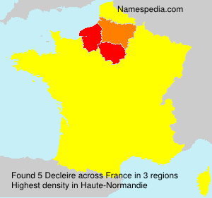 Surname Decleire in France Surname Decleire in France