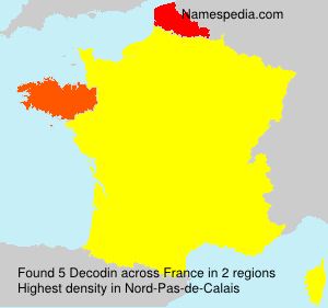 Surname Decodin in France Surname Decodin in France