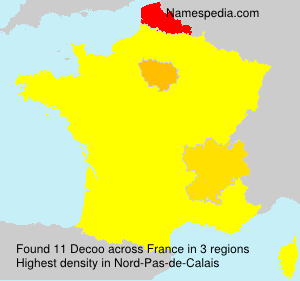 Surname Decoo in France Surname Decoo in France