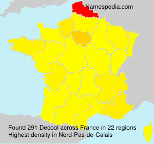 Surname Decool in France Surname Decool in France