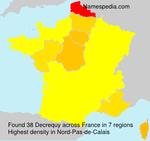 Surname Decrequy in France Surname Decrequy in France