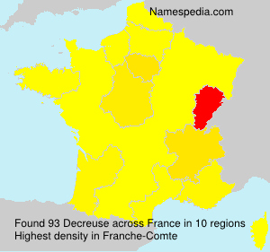 Surname Decreuse in France Surname Decreuse in France