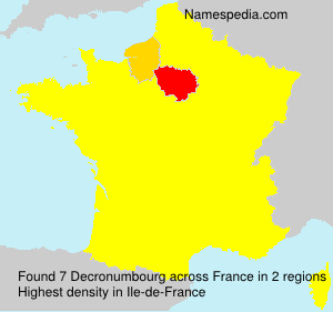 Surname Decronumbourg in France Surname Decronumbourg in France