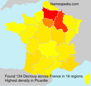 Surname Decrouy in France Surname Decrouy in France