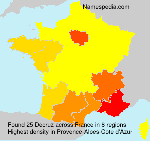 Surname Decruz in France Surname Decruz in France