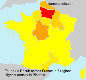Surname Decuir in France Surname Decuir in France