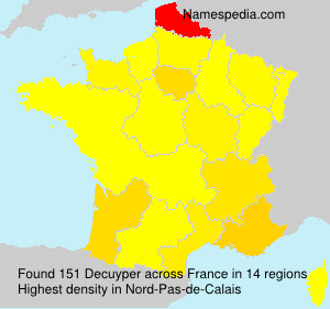 Surname Decuyper in France Surname Decuyper in France