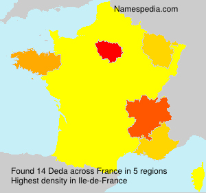 Surname Deda in France Surname Deda in France