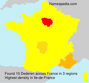 Surname Dederen in France Surname Dederen in France