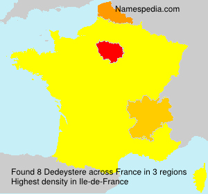 Surname Dedeystere in France Surname Dedeystere in France