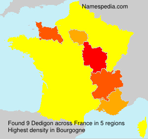 Surname Dedigon in France Surname Dedigon in France