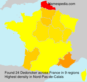 Surname Dedoncker in France Surname Dedoncker in France