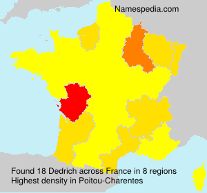 Surname Dedrich in France Surname Dedrich in France