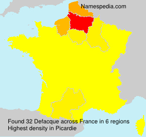 Surname Defacque in France Surname Defacque in France
