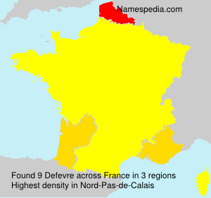 Surname Defevre in France Surname Defevre in France