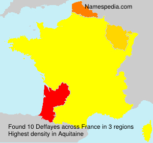 Surname Deffayes in France Surname Deffayes in France