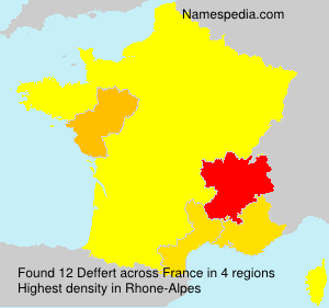 Surname Deffert in France Surname Deffert in France