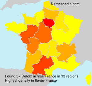 Surname Defoix in France Surname Defoix in France