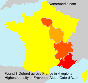 Surname Deforel in France Surname Deforel in France