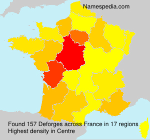 Surname Deforges in France Surname Deforges in France
